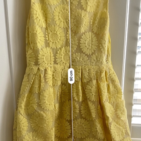 YELLOW FLORAL EMBROIDERED ASOS SPRING DRESS - Picture 5 of 5